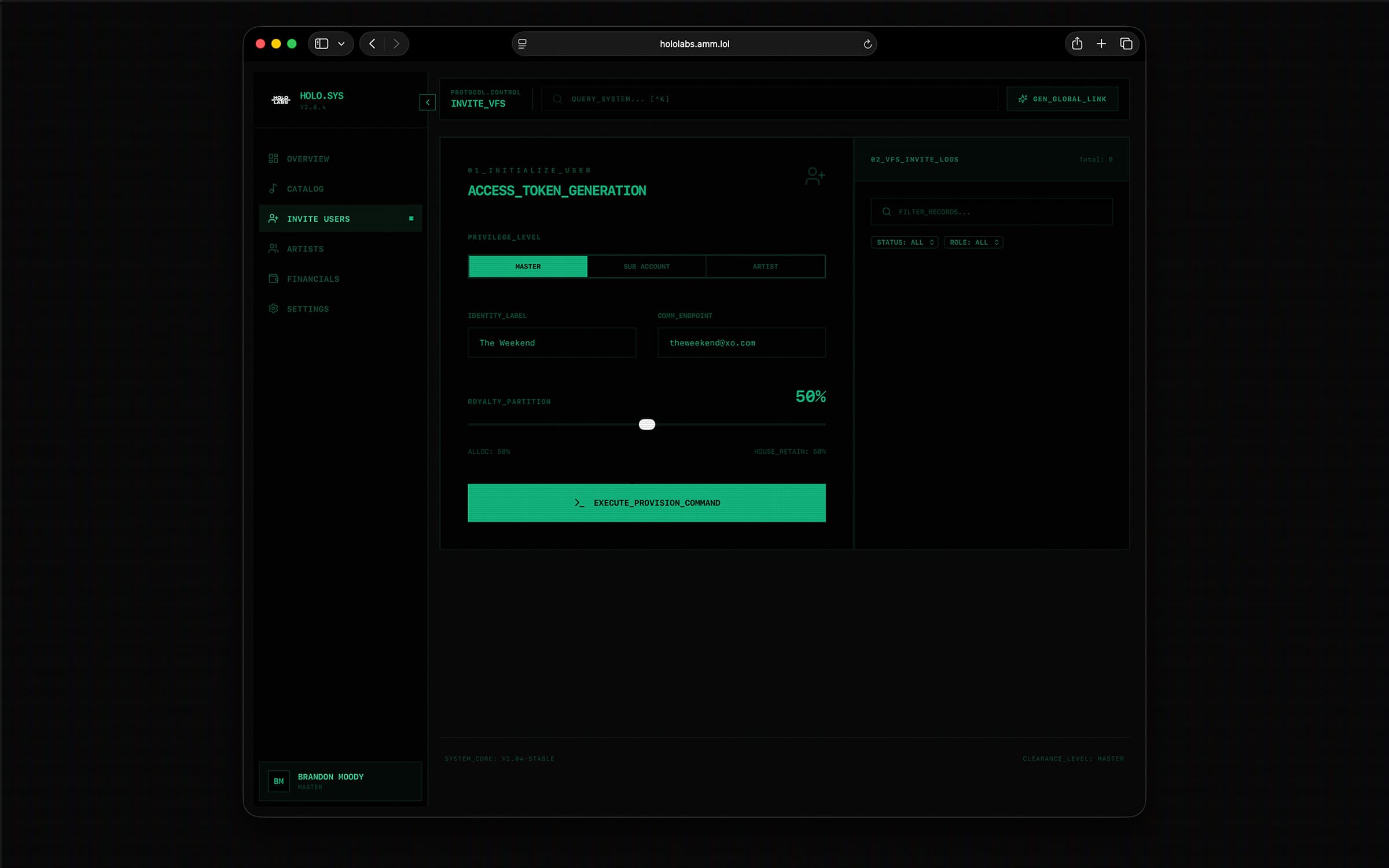 Enterprise Dashboard